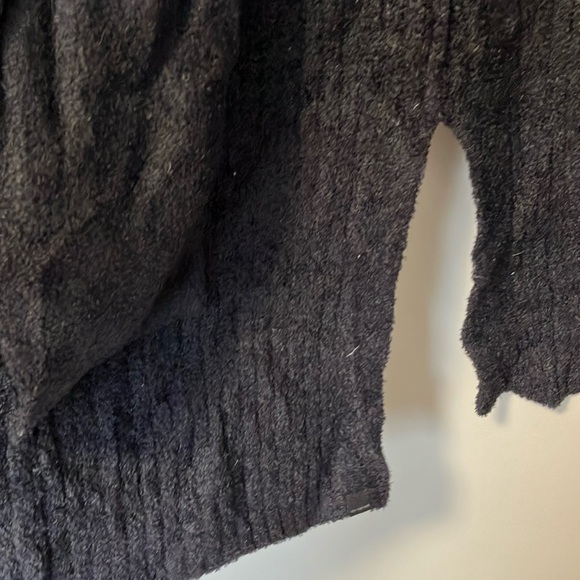 Barefoot Dreams cozychic lite Black ribbed Cardigan Sweater Long Open-Front - Picture 4 of 5